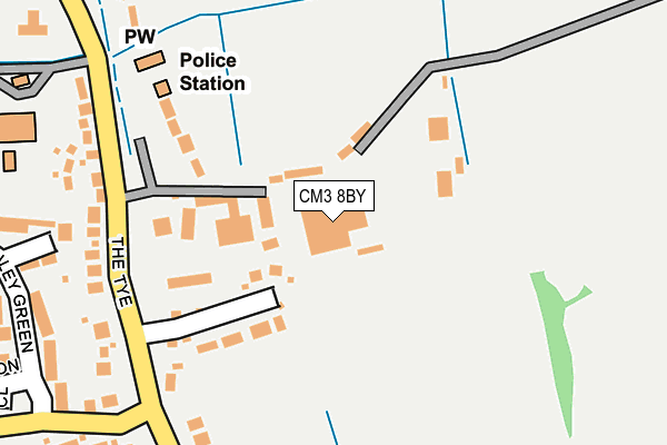 CM3 8BY map - OS OpenMap – Local (Ordnance Survey) CM3 8BY map - OS OpenMap – Local (Ordnance Survey)