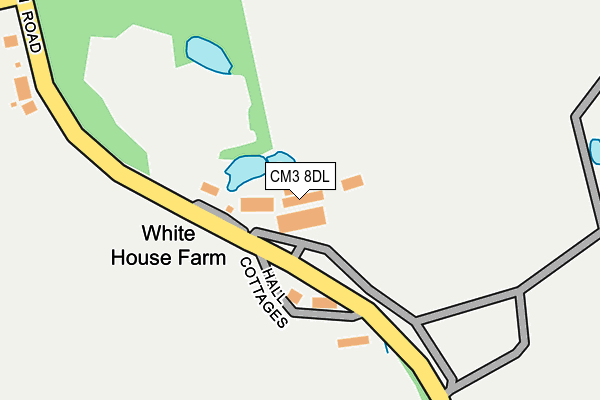 CM3 8DL map - OS OpenMap – Local (Ordnance Survey) CM3 8DL map - OS OpenMap – Local (Ordnance Survey)