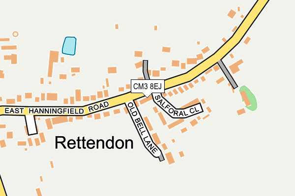 CM3 8EJ map - OS OpenMap – Local (Ordnance Survey) CM3 8EJ map - OS OpenMap – Local (Ordnance Survey)