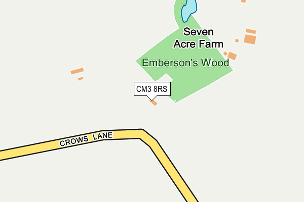 CM3 8RS map - OS OpenMap – Local (Ordnance Survey) CM3 8RS map - OS OpenMap – Local (Ordnance Survey)