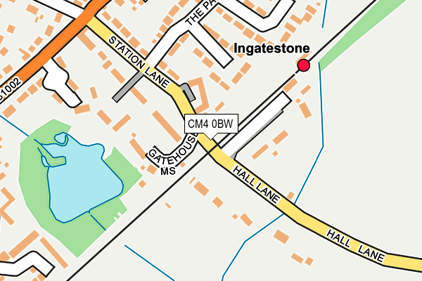 CM4 0BW map - OS OpenMap – Local (Ordnance Survey)