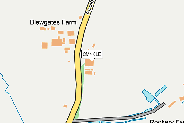 CM4 0LE map - OS OpenMap – Local (Ordnance Survey) CM4 0LE map - OS OpenMap – Local (Ordnance Survey)