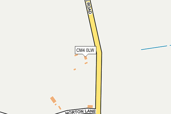 CM4 0LW map - OS OpenMap – Local (Ordnance Survey) CM4 0LW map - OS OpenMap – Local (Ordnance Survey)