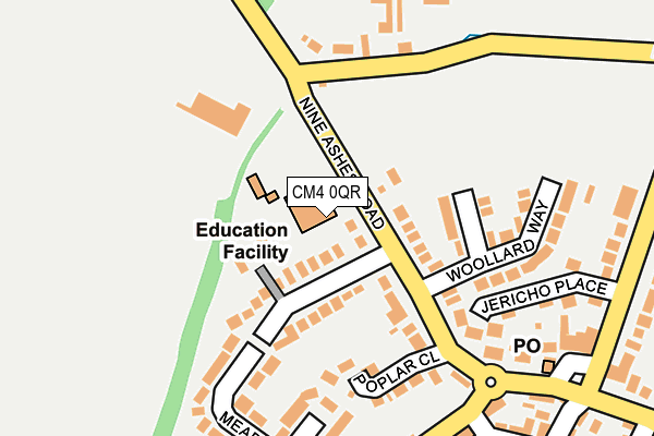 CM4 0QR map - OS OpenMap – Local (Ordnance Survey)