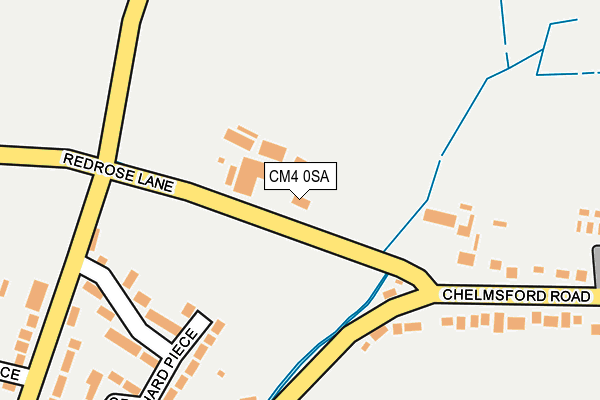 CM4 0SA map - OS OpenMap – Local (Ordnance Survey) CM4 0SA map - OS OpenMap – Local (Ordnance Survey)