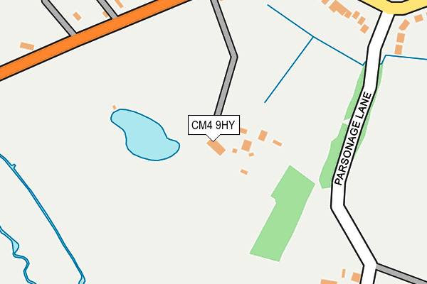 CM4 9HY map - OS OpenMap – Local (Ordnance Survey) CM4 9HY map - OS OpenMap – Local (Ordnance Survey)