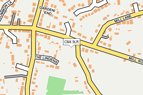 CM4 9LR map - OS OpenMap – Local (Ordnance Survey) CM4 9LR map - OS OpenMap – Local (Ordnance Survey)
