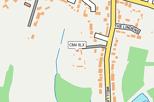 CM4 9LX map - OS OpenMap – Local (Ordnance Survey) CM4 9LX map - OS OpenMap – Local (Ordnance Survey)