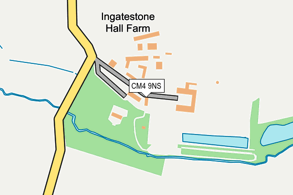 CM4 9NS map - OS OpenMap – Local (Ordnance Survey) CM4 9NS map - OS OpenMap – Local (Ordnance Survey)