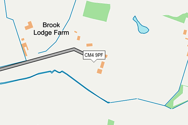 CM4 9PF map - OS OpenMap – Local (Ordnance Survey) CM4 9PF map - OS OpenMap – Local (Ordnance Survey)