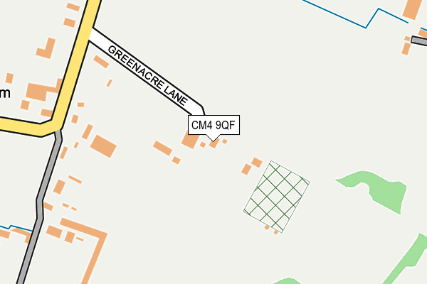 CM4 9QF map - OS OpenMap – Local (Ordnance Survey)