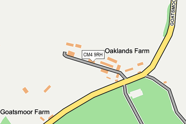 CM4 9RH map - OS OpenMap – Local (Ordnance Survey) CM4 9RH map - OS OpenMap – Local (Ordnance Survey)