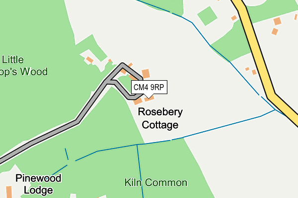 CM4 9RP map - OS OpenMap – Local (Ordnance Survey) CM4 9RP map - OS OpenMap – Local (Ordnance Survey)