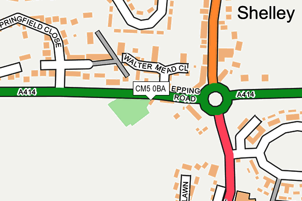 CM5 0BA map - OS OpenMap – Local (Ordnance Survey) CM5 0BA map - OS OpenMap – Local (Ordnance Survey)