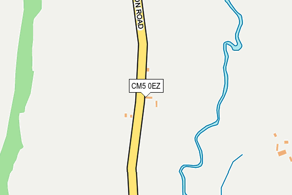 CM5 0EZ map - OS OpenMap – Local (Ordnance Survey)