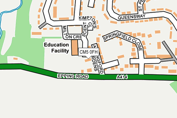 CM5 0FH map - OS OpenMap – Local (Ordnance Survey) CM5 0FH map - OS OpenMap – Local (Ordnance Survey)