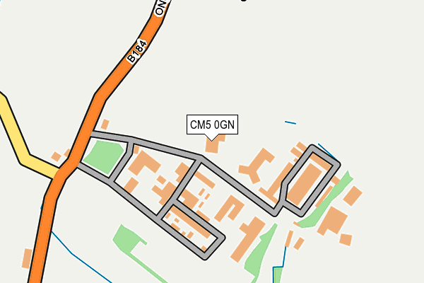 CM5 0GN map - OS OpenMap – Local (Ordnance Survey) CM5 0GN map - OS OpenMap – Local (Ordnance Survey)