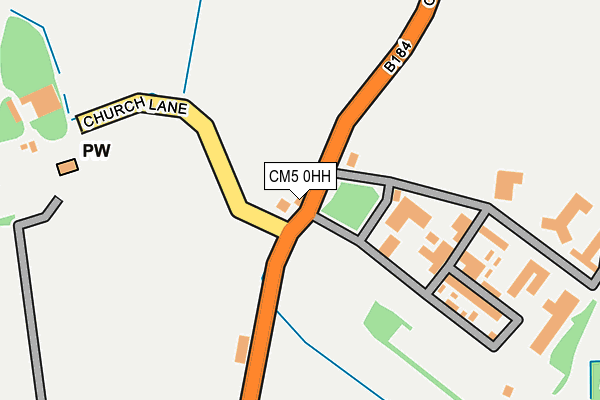 CM5 0HH map - OS OpenMap – Local (Ordnance Survey) CM5 0HH map - OS OpenMap – Local (Ordnance Survey)