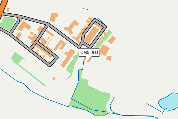 CM5 0HJ map - OS OpenMap – Local (Ordnance Survey) CM5 0HJ map - OS OpenMap – Local (Ordnance Survey)