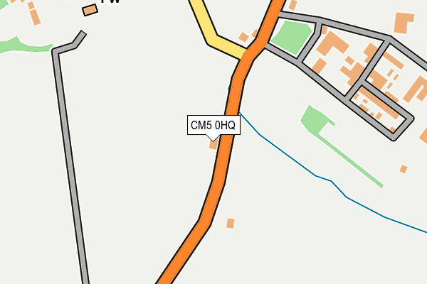 CM5 0HQ map - OS OpenMap – Local (Ordnance Survey) CM5 0HQ map - OS OpenMap – Local (Ordnance Survey)