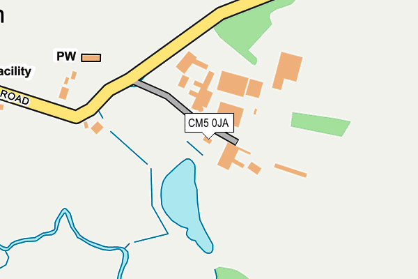 CM5 0JA map - OS OpenMap – Local (Ordnance Survey) CM5 0JA map - OS OpenMap – Local (Ordnance Survey)