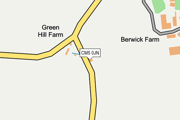 CM5 0JN map - OS OpenMap – Local (Ordnance Survey) CM5 0JN map - OS OpenMap – Local (Ordnance Survey)