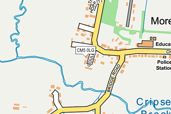 CM5 0LG map - OS OpenMap – Local (Ordnance Survey) CM5 0LG map - OS OpenMap – Local (Ordnance Survey)