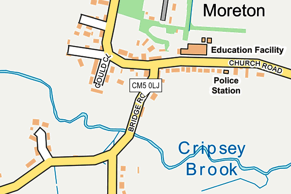 CM5 0LJ map - OS OpenMap – Local (Ordnance Survey) CM5 0LJ map - OS OpenMap – Local (Ordnance Survey)