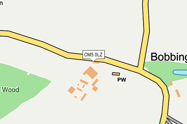 CM5 0LZ map - OS OpenMap – Local (Ordnance Survey) CM5 0LZ map - OS OpenMap – Local (Ordnance Survey)