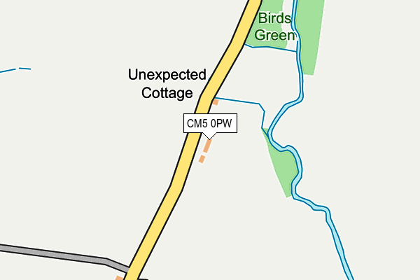 CM5 0PW map - OS OpenMap – Local (Ordnance Survey) CM5 0PW map - OS OpenMap – Local (Ordnance Survey)