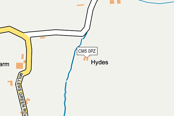 CM5 0PZ map - OS OpenMap – Local (Ordnance Survey) CM5 0PZ map - OS OpenMap – Local (Ordnance Survey)