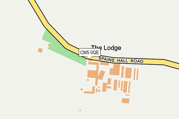 CM5 0QE map - OS OpenMap – Local (Ordnance Survey)