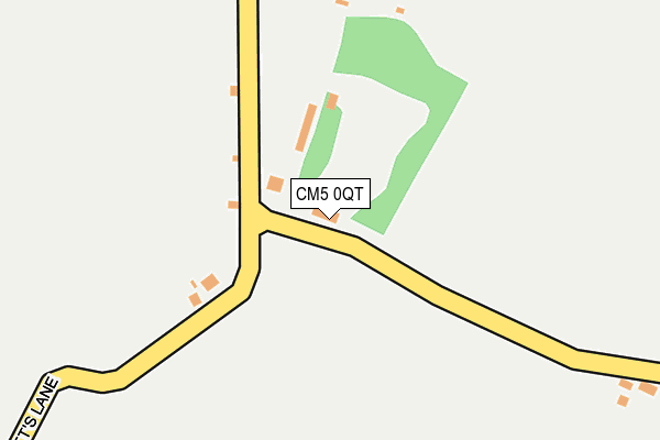 CM5 0QT map - OS OpenMap – Local (Ordnance Survey) CM5 0QT map - OS OpenMap – Local (Ordnance Survey)