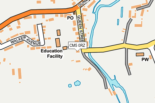 CM5 0RZ map - OS OpenMap – Local (Ordnance Survey) CM5 0RZ map - OS OpenMap – Local (Ordnance Survey)