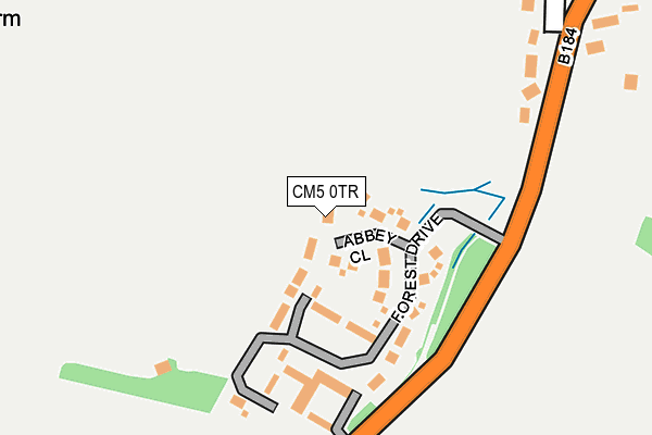 CM5 0TR map - OS OpenMap – Local (Ordnance Survey) CM5 0TR map - OS OpenMap – Local (Ordnance Survey)