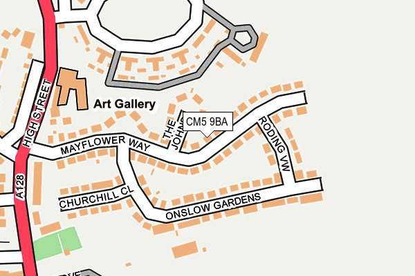 CM5 9BA map - OS OpenMap – Local (Ordnance Survey) CM5 9BA map - OS OpenMap – Local (Ordnance Survey)