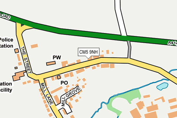 CM5 9NH map - OS OpenMap – Local (Ordnance Survey) CM5 9NH map - OS OpenMap – Local (Ordnance Survey)