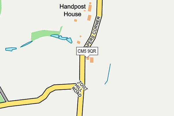 CM5 9QR map - OS OpenMap – Local (Ordnance Survey) CM5 9QR map - OS OpenMap – Local (Ordnance Survey)