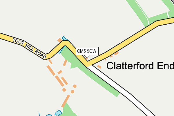 CM5 9QW map - OS OpenMap – Local (Ordnance Survey) CM5 9QW map - OS OpenMap – Local (Ordnance Survey)