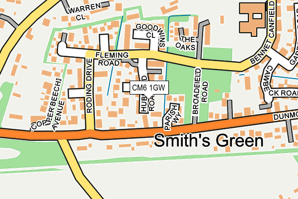 CM6 1GW map - OS OpenMap – Local (Ordnance Survey) CM6 1GW map - OS OpenMap – Local (Ordnance Survey)