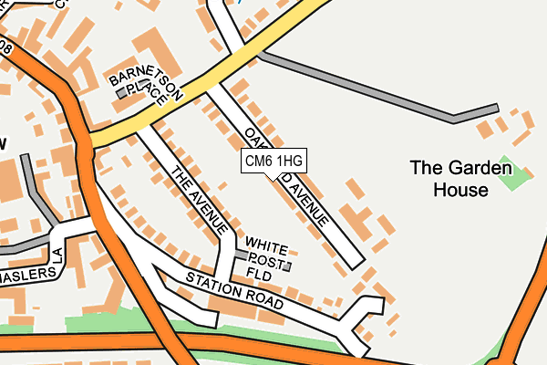 CM6 1HG map - OS OpenMap – Local (Ordnance Survey) CM6 1HG map - OS OpenMap – Local (Ordnance Survey)