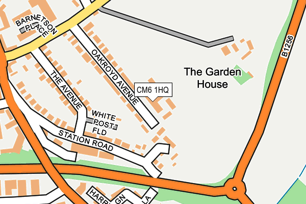 CM6 1HQ map - OS OpenMap – Local (Ordnance Survey) CM6 1HQ map - OS OpenMap – Local (Ordnance Survey)