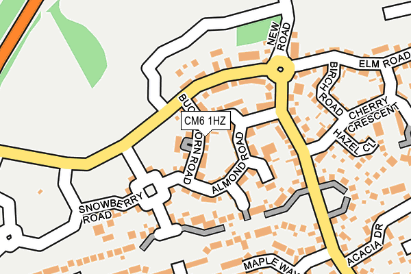CM6 1HZ map - OS OpenMap – Local (Ordnance Survey) CM6 1HZ map - OS OpenMap – Local (Ordnance Survey)