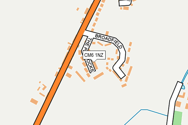 CM6 1NZ map - OS OpenMap – Local (Ordnance Survey) CM6 1NZ map - OS OpenMap – Local (Ordnance Survey)