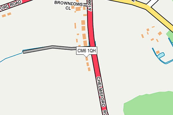 CM6 1QH map - OS OpenMap – Local (Ordnance Survey) CM6 1QH map - OS OpenMap – Local (Ordnance Survey)