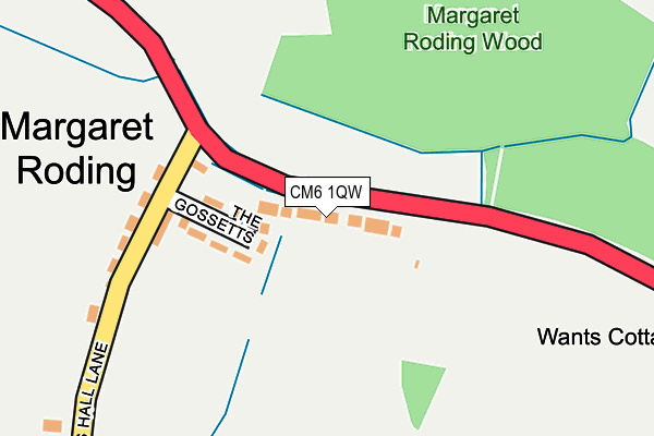 CM6 1QW map - OS OpenMap – Local (Ordnance Survey) CM6 1QW map - OS OpenMap – Local (Ordnance Survey)