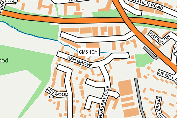 CM6 1QY map - OS OpenMap – Local (Ordnance Survey) CM6 1QY map - OS OpenMap – Local (Ordnance Survey)