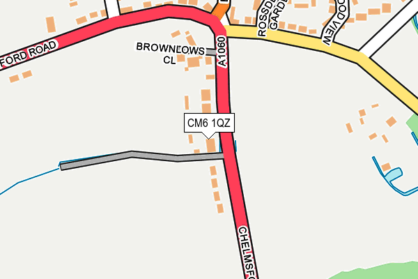CM6 1QZ map - OS OpenMap – Local (Ordnance Survey) CM6 1QZ map - OS OpenMap – Local (Ordnance Survey)