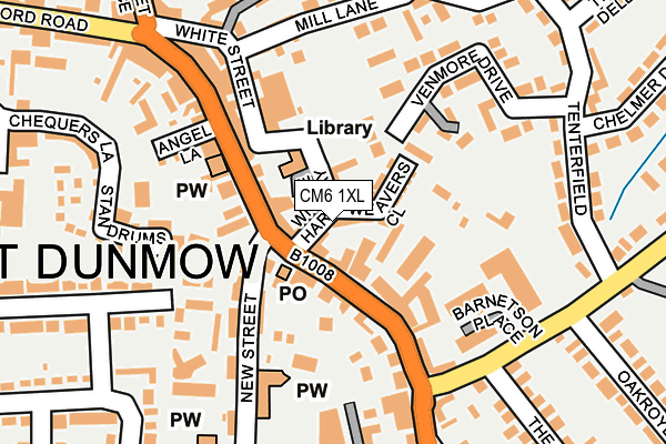 CM6 1XL map - OS OpenMap – Local (Ordnance Survey) CM6 1XL map - OS OpenMap – Local (Ordnance Survey)
