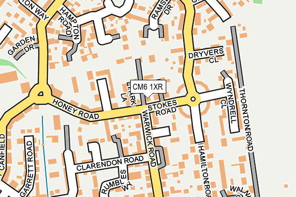 CM6 1XR map - OS OpenMap – Local (Ordnance Survey) CM6 1XR map - OS OpenMap – Local (Ordnance Survey)